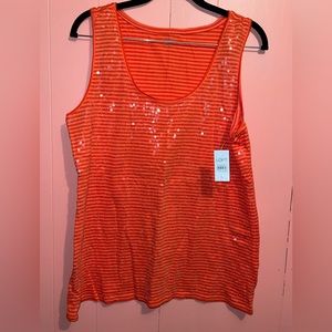 Large Loft Sequin Tank top